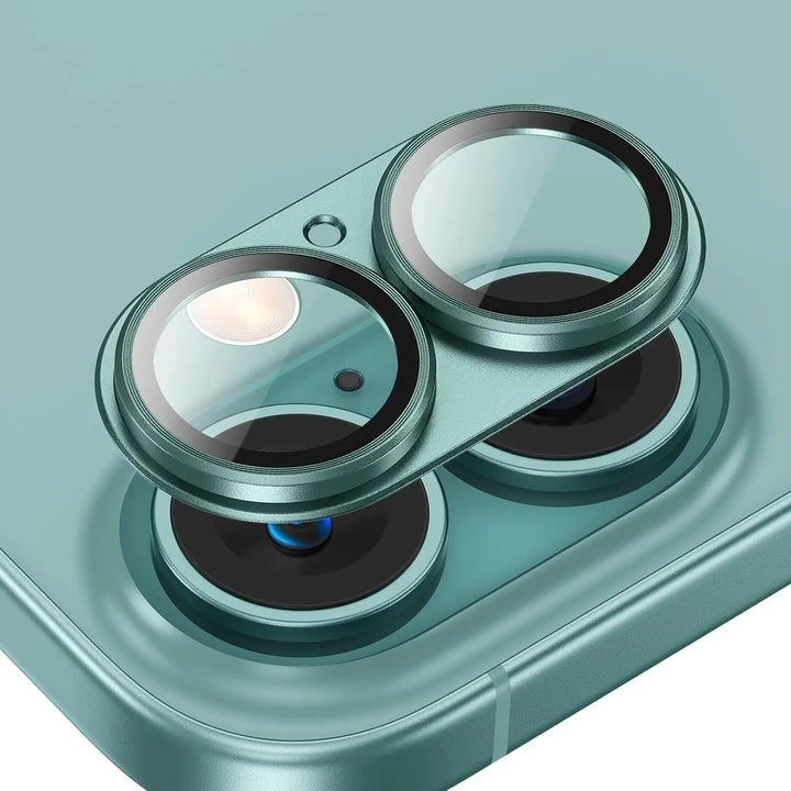 Metal Camera Lens Protector with Tempered Glass for iPhone – 1+1 FREE-Green-For iPhone 16e-State of Style