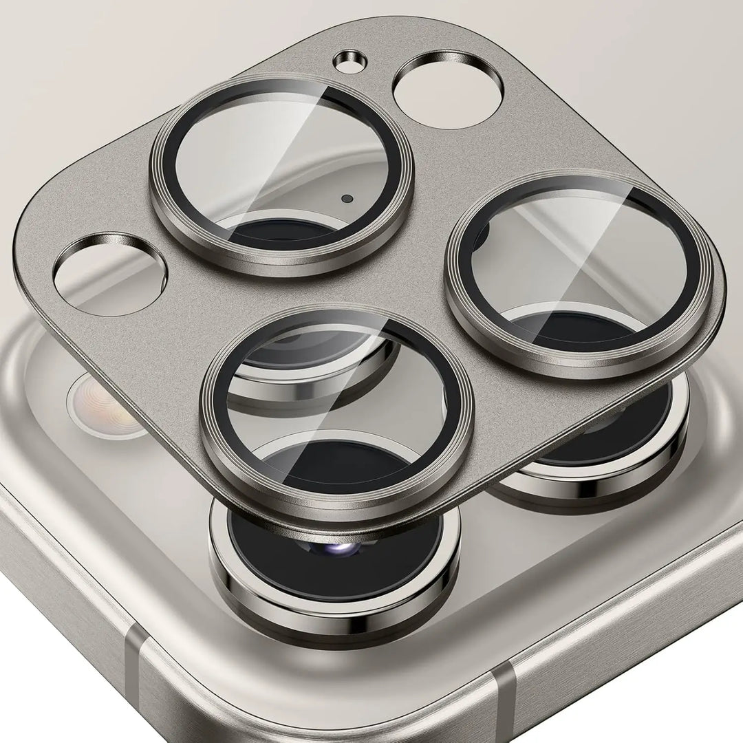 Metal Camera Lens Protector with Tempered Glass for iPhone – 1+1 FREE-Grey-For iPhone 16e-State of Style