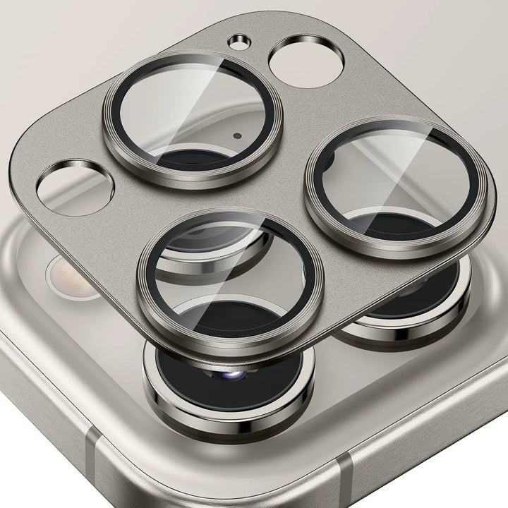 Metal Camera Lens Protector with Tempered Glass for iPhone – 1+1 FREE-Grey-For iPhone 16e-State of Style