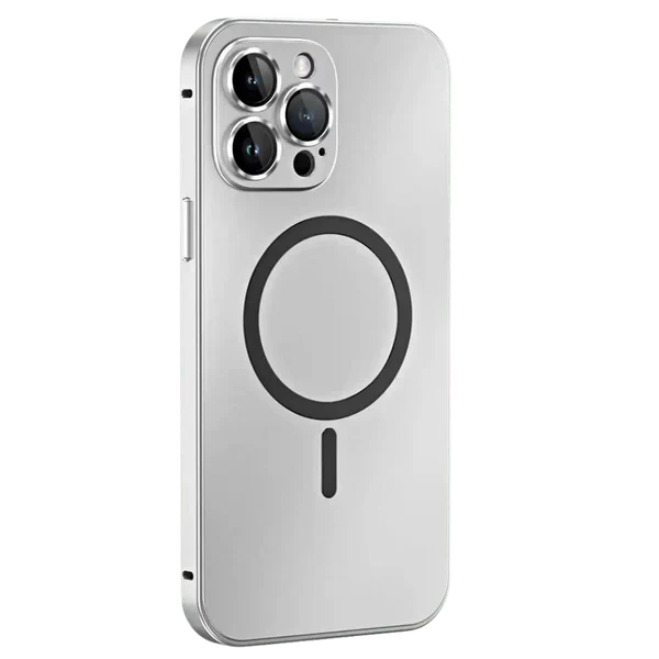 Metal Case for iPhone - MagCase-Silver-iPhone 15 Pro Max-State of Style