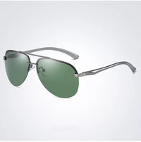 Metal Frame Polarized Sunglasses – Stylish & Functional Eyewear-Black Green-State of Style