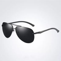 Metal Frame Polarized Sunglasses – Stylish & Functional Eyewear-Black-State of Style