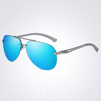 Metal Frame Polarized Sunglasses – Stylish & Functional Eyewear-Blue-State of Style