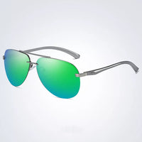 Metal Frame Polarized Sunglasses – Stylish & Functional Eyewear-Green-State of Style