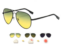 Metal Frame Polarized Sunglasses – Timeless Style & Superior Clarity-Black-State of Style