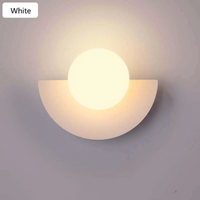 Metal Half Moon Wall Lamp - LunaMetal-White-20 x 15 cm-Warm White (2700-3500k)-State of Style