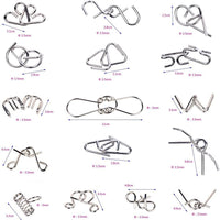 Metal Puzzle Rings Set - BrainTwist-Yellow-State of Style