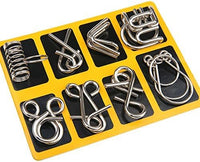 Metal Puzzle Rings Set - BrainTwist-Yellow-State of Style