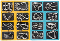 Metal Puzzle Rings Set - BrainTwist-Yellow-State of Style