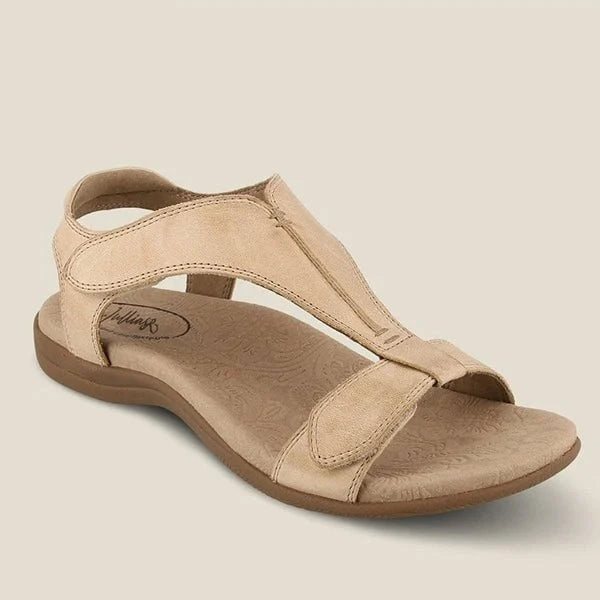 Mia - Orthopedische Comfortabele Gele Sandalen-Beige-35-State of Style