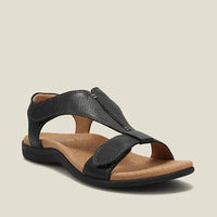 Mia - Orthopedische Comfortabele Gele Sandalen-Zwart-35-State of Style