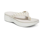 Mia - Orthopedische Rode Geweven Sandalen-Beige-36-State of Style