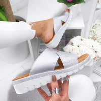 Mia - Orthopedische Zilveren Zomersandalen-Zilver-35-State of Style