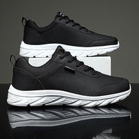 MiasSneakers | Women's Lightweight Breathable Running Shoes-Black and White-7.5-State of Style