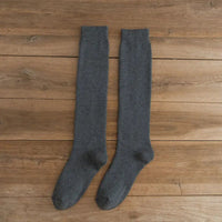 Michael Traditional Socks – 3-Pack Warm Cotton Knee-High Terry Socks-Dark Grey-State of Style