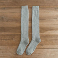 Michael Traditional Socks – 3-Pack Warm Cotton Knee-High Terry Socks-Light Grey-State of Style