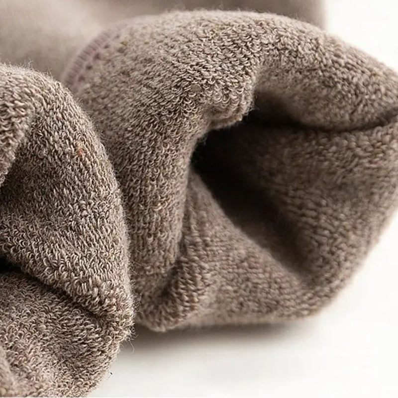 Michael Traditional Socks – 3-Pack Warm Cotton Knee-High Terry Socks-Light Grey-State of Style