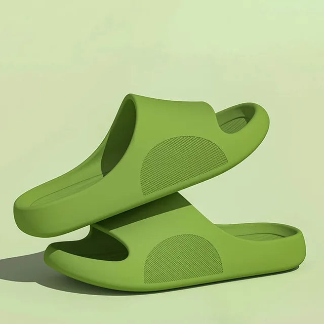 Michiel - Orthopedische Comfort Zwarte Slippers-Groen-36-37-State of Style