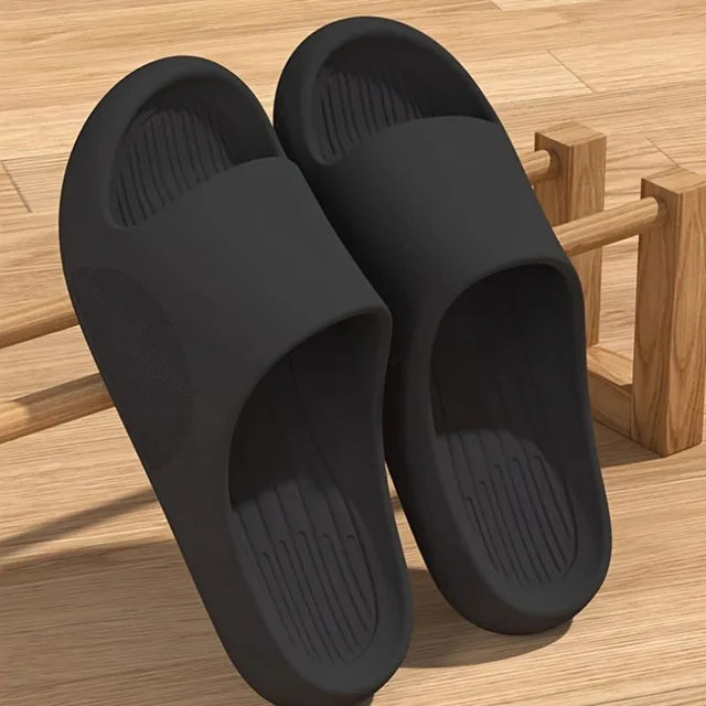 Michiel - Orthopedische Comfort Zwarte Slippers-Zwart-36-37-State of Style