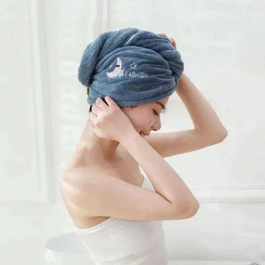 Microfiber Hair Towel - HairDry Pro-Dark blue-State of Style