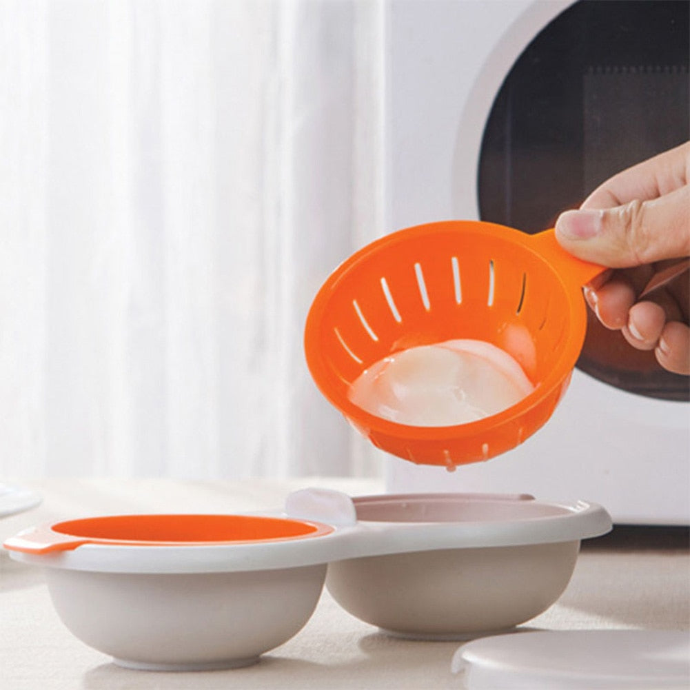 Microwave Egg Poacher Set - EggEase-Orange-State of Style