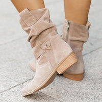 Mid-Calf Winter Boots with Heel - Iris-Beige-4-State of Style