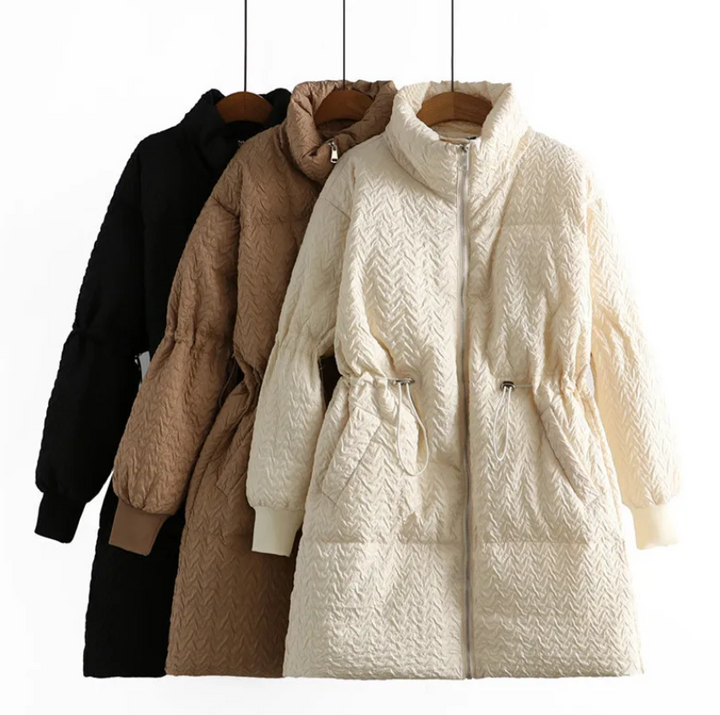 Mid-Length Winter Coat | Oversized Warmth-IVORY-XL-State of Style