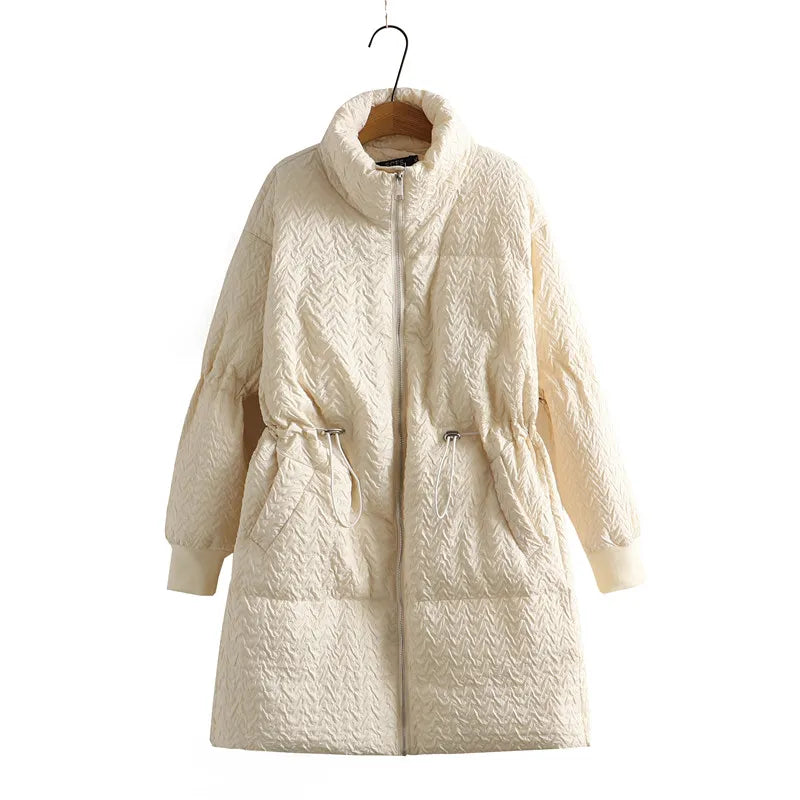 Mid-Length Winter Coat | Oversized Warmth-IVORY-XL-State of Style