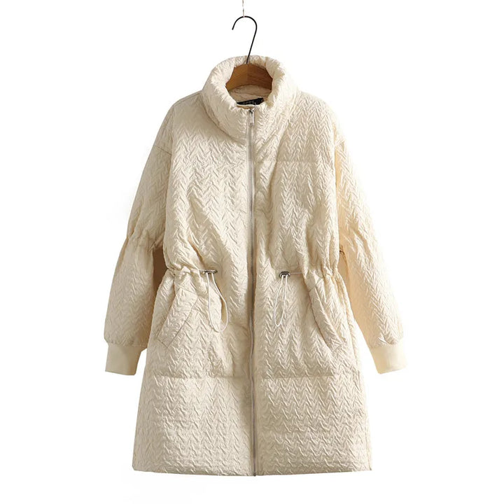 Mid-Length Winter Coat | Oversized Warmth-IVORY-XL-State of Style