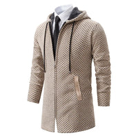 Mid-Length Wool Hoodie for Men - Luca-Beige-S-State of Style