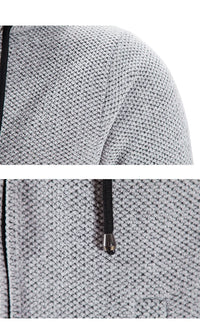 Mid-Length Wool Hoodie for Men - Luca-Dark Grey-S-State of Style