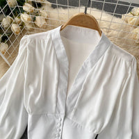 MiekesBlouse | Women's Elegant Satin Blouse-Green-One size fits all-State of Style