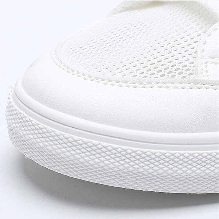 MiekesSneaks | Women's Sporty Casual Sneakers-White and Black-4.5-State of Style