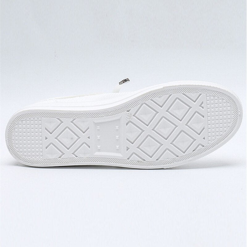 MiekesSneaks | Women's Sporty Casual Sneakers-White and Black-4.5-State of Style