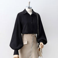 MiesjesBlouse | Women's Sophisticated Elegant Blouse-Black-S-State of Style