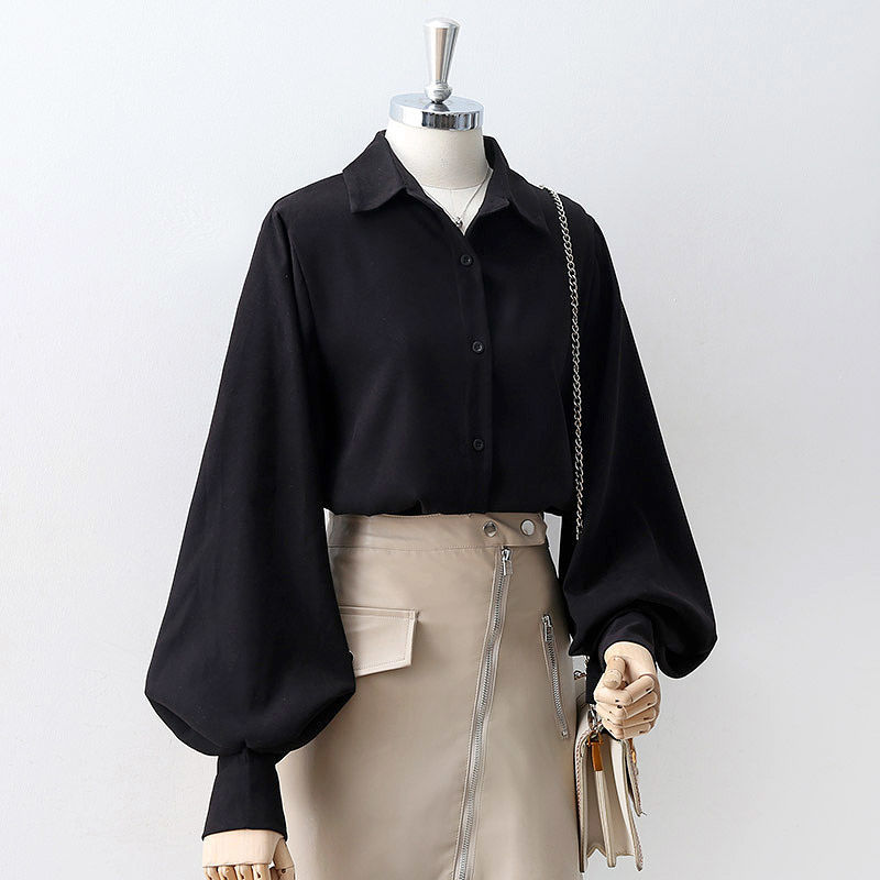 MiesjesBlouse | Women's Sophisticated Elegant Blouse-Black-S-State of Style
