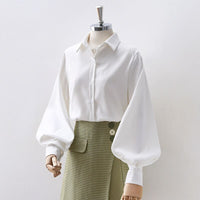 MiesjesBlouse | Women's Sophisticated Elegant Blouse-White-S-State of Style