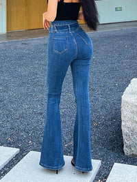 MiesjesPants | Women's Classic Slim-Fit Jeans-Deep Blue-S-State of Style