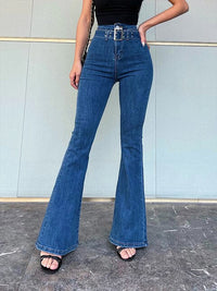 MiesjesPants | Women's Classic Slim-Fit Jeans-Deep Blue-S-State of Style