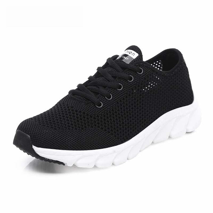 MiesjesSneaks | Women's Sporty Casual Sneakers-Black-4.5-State of Style