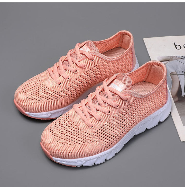 MiesjesSneaks | Women's Sporty Casual Sneakers-White-4.5-State of Style