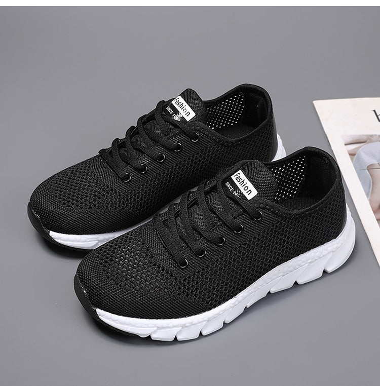 MiesjesSneaks | Women's Sporty Casual Sneakers-White-4.5-State of Style