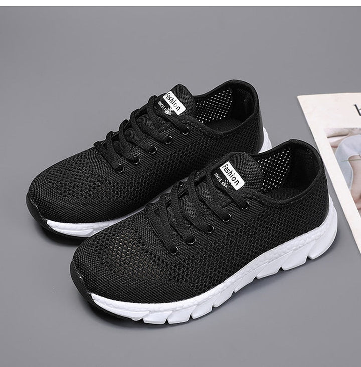 MiesjesSneaks | Women's Sporty Casual Sneakers-White-4.5-State of Style