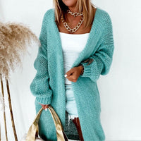 MiesjesVest | Women's Cosy Knit Cardigan-Blue-S-State of Style