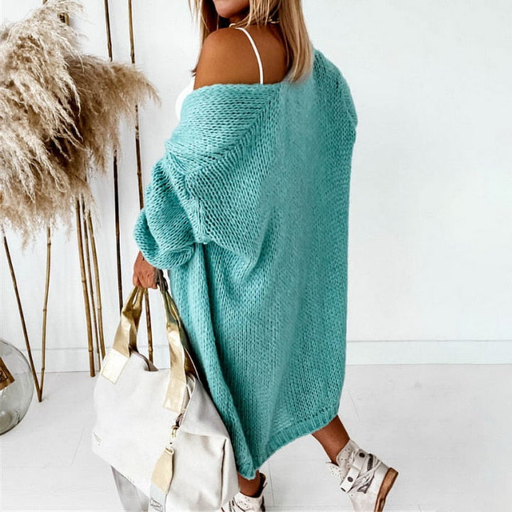 MiesjesVest | Women's Cosy Knit Cardigan-Khaki-S-State of Style