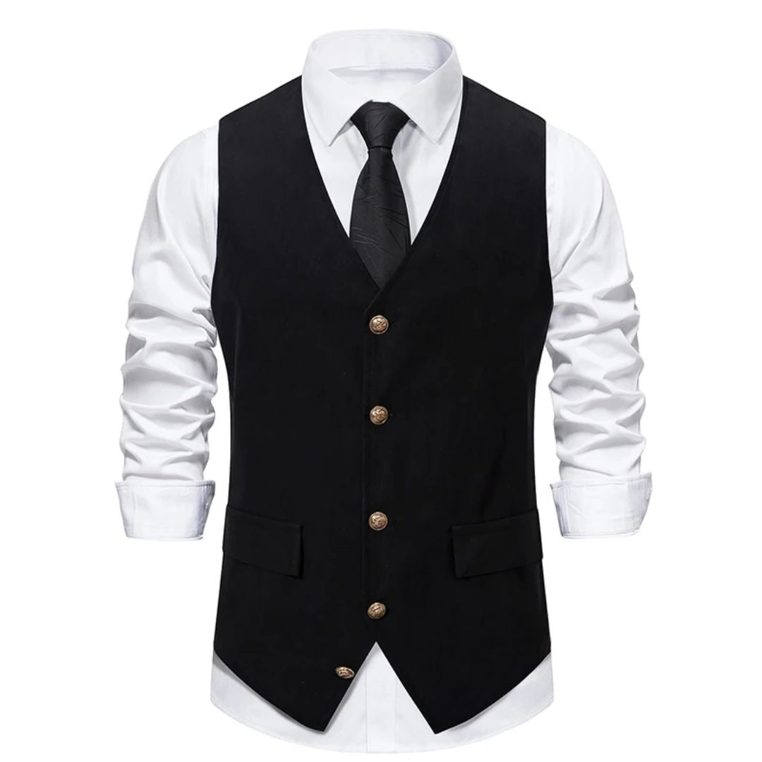 Miguel Traditional Vest – Vintage Green Suede Waistcoat with Sleek Fit-Green-S-State of Style