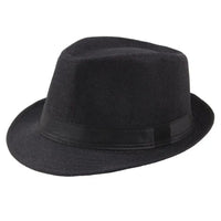 Mikael Traditional Hat – Wide-Brimmed Linen Fedora-Black-State of Style