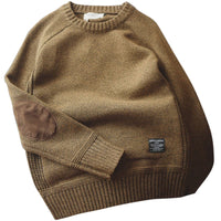 MikesSweater | Men's Classic Knit Pullover-Brown-M-State of Style