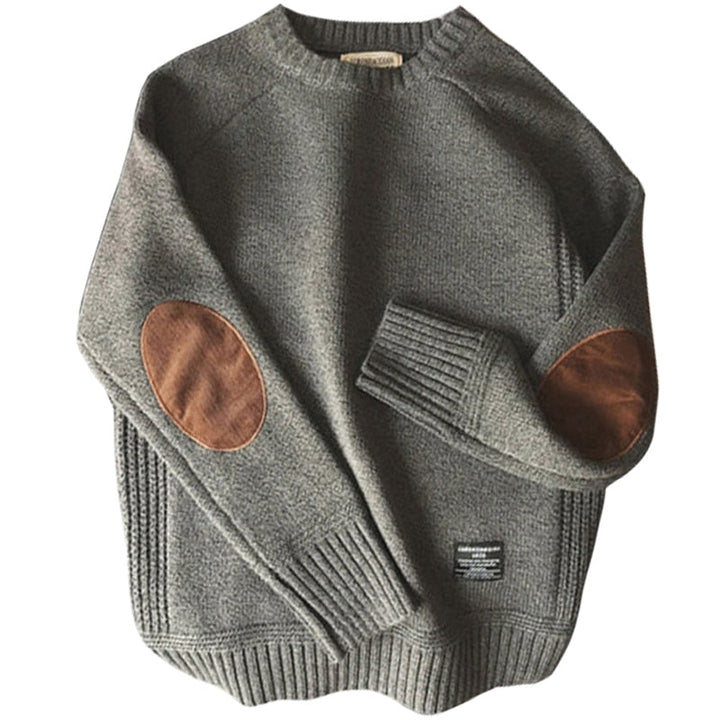 MikesSweater | Men's Classic Knit Pullover-Grey-M-State of Style