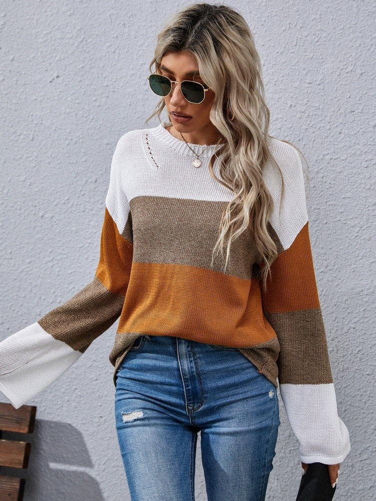 MilanasShirt | Women's Relaxed Fit Knit Sweater-S-State of Style